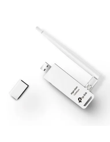 TP-LINK TL-WN722N V4 Adaptador WiFi USB 150 Mbps Antena de Alta Ganancia