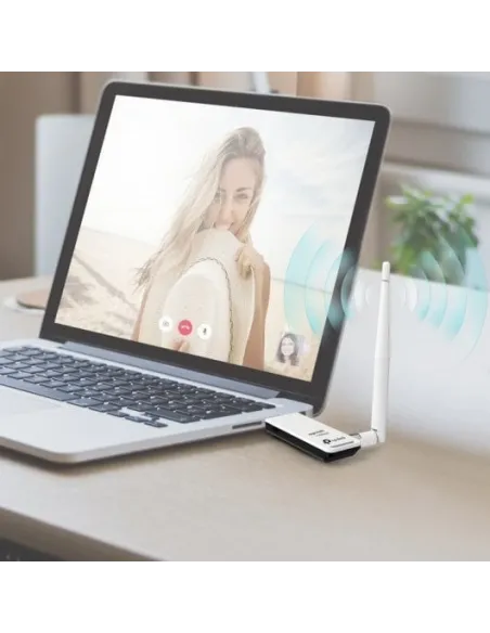 TP-LINK TL-WN722N V4 Adaptador WiFi USB 150 Mbps Antena de Alta Ganancia