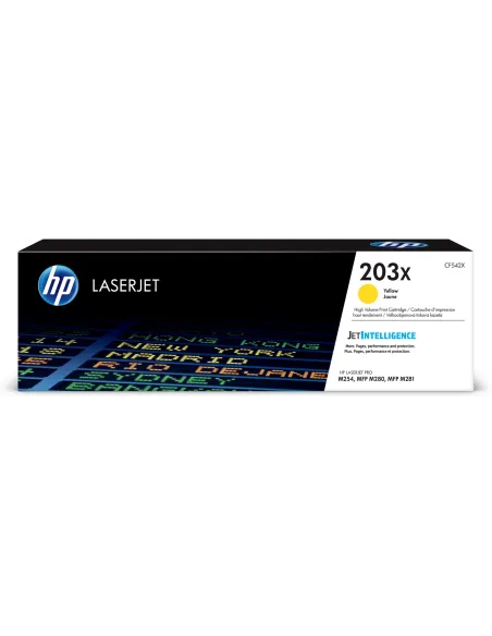 HP LaserJet Tóner 203X Original de Alta Capacidad Amarillo