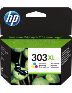HP 303 XL Cartucho de Tinta Tricolor Cian/Magenta/Amarillo-1001347