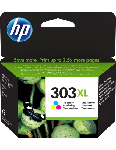 HP 303 XL Cartucho de Tinta Tricolor Cian/Magenta/Amarillo