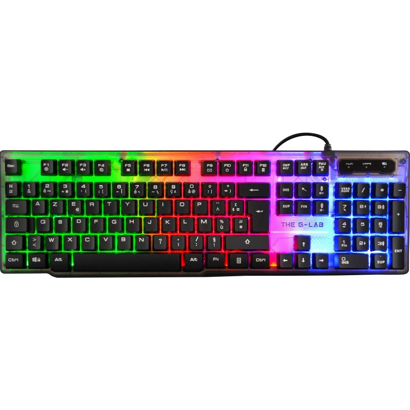 The G-Lab Keyz Neon Teclado RGB USB Negro