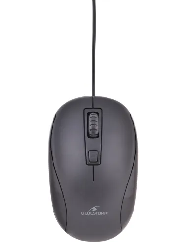 Bluestork Office 10 Ratón USB-A 1200 DPI Gris