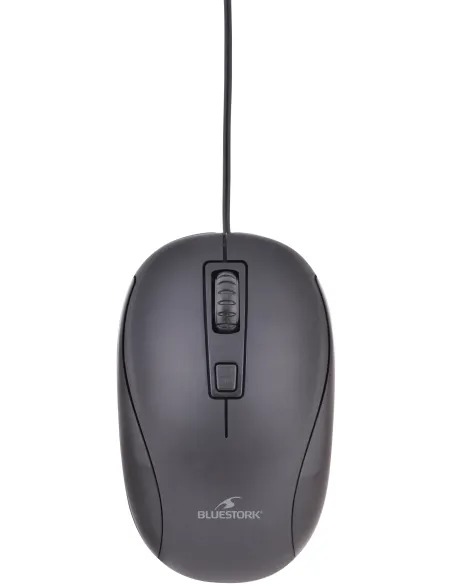 Bluestork Office 10 Ratón USB-A 1200 DPI Gris