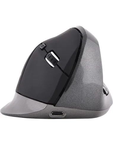 Bluestork M-WL-ERGO-BK Ratón Inalámbrico Ergonómico 1200 DPI Gris