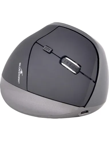 Bluestork M-WL-ERGO-BK Ratón Inalámbrico Ergonómico 1200 DPI Gris