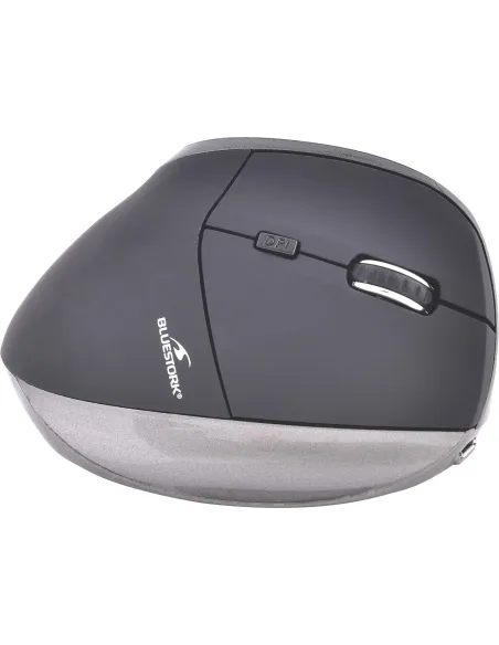 Bluestork M-WL-ERGO-BK Ratón Inalámbrico Ergonómico 1200 DPI Gris