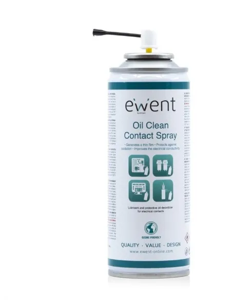 Ewent EW5615 Pulverizador a Base de Aceite para Limpieza de Contactos Eléctricos 200ml