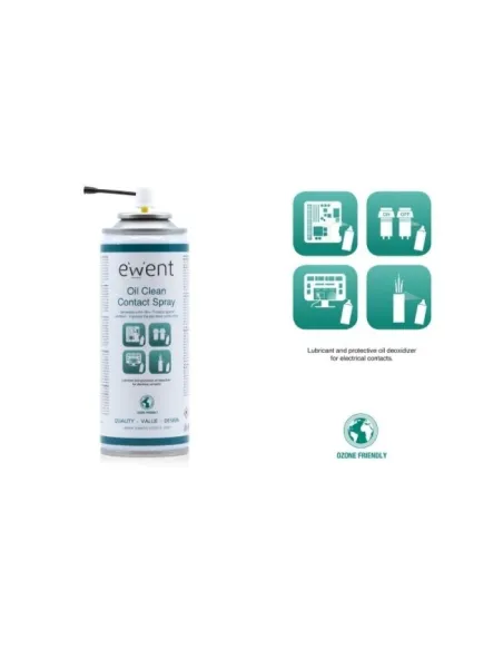 Ewent EW5615 Pulverizador a Base de Aceite para Limpieza de Contactos Eléctricos 200ml