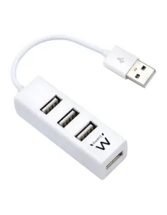Ewent EW1122 USB-A a USB-A 4 Puertos Blanco-988725