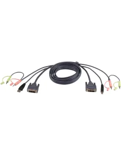 Aten 2L-7D03U Cable DVI a USB-A + Mini Jack 3M Negro-978181