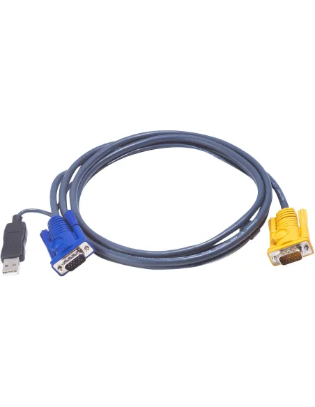 Aten 2L-5203UP Cable VGA + USB-A 3M Negro