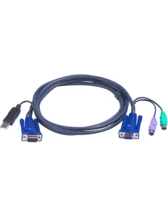 Aten 2L-5503UP Cable VGA y PS/2 con USB 3M Negro-978084
