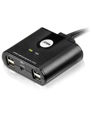 Aten US224-AT Switch USB 4 Puertos 1.8 M Negro