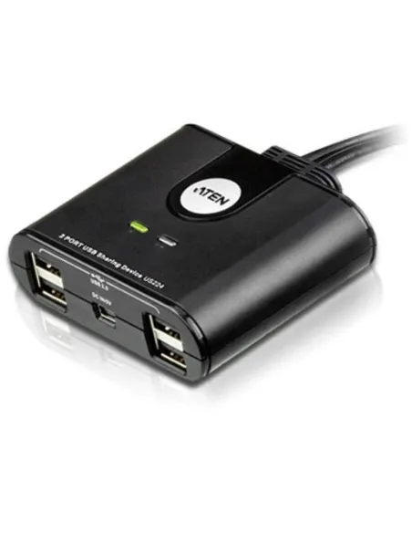 Aten US224-AT Switch USB 4 Puertos 1.8 M Negro