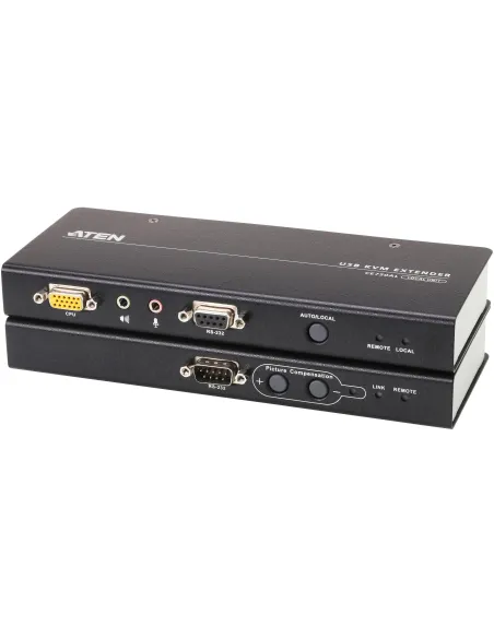 Aten CE750A Extensor KVM Cat.5 VGA/Mini Jack/USB-A Negro