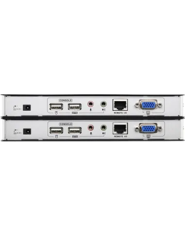 Aten CE750A Extensor KVM Cat.5 VGA/Mini Jack/USB-A Negro