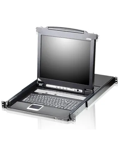 Aten CL5708M-ATA-XG Switch KVM con Pantalla 8 Puertos VGA/USB-A Negro