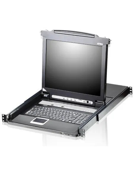 Aten CL5708M-ATA-XG Switch KVM con Pantalla 8 Puertos VGA/USB-A Negro