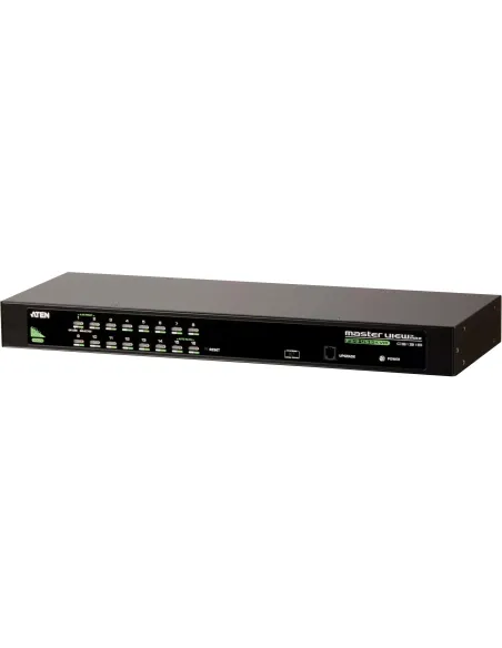 Aten CS1316-AT-G Switch KVM 16 Puertos VGA con PS/2 y USB Negro