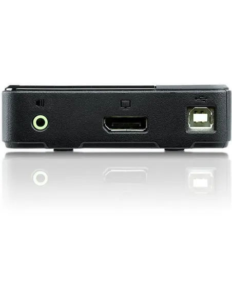 Aten CS782DP-AT KVM Switch 2 Puertos USB-A/USB-B/Mini Jack/Displayport Negro