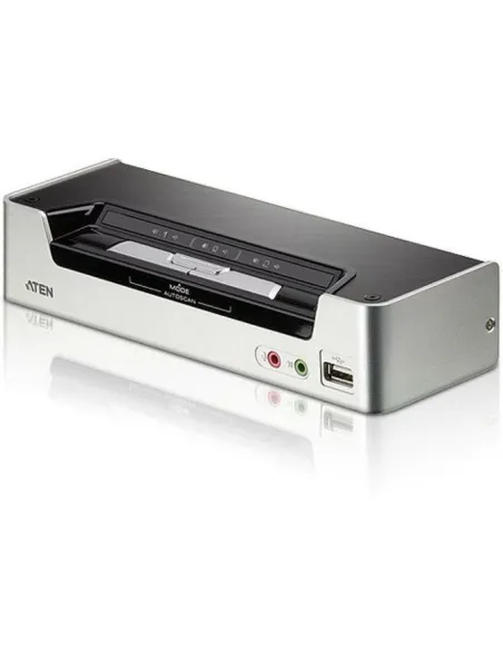 Aten CS1792-AT-G Switch KVMP 2 puertos HDMI/Mini Jack/USB-A/USB-B Plata
