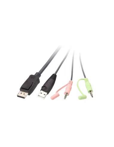 Aten CS22DP-AT Switch KVM DisplayPort/Jack 3.5mm/USB-A/microUSB-B Negro