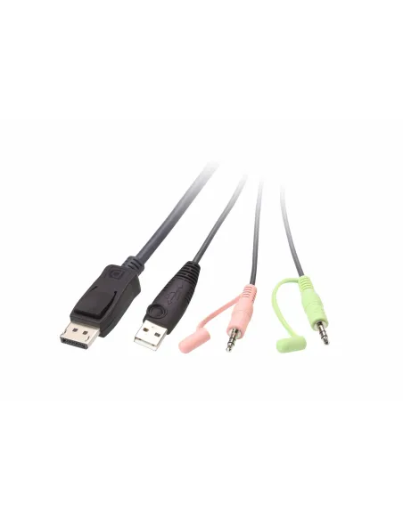 Aten CS22DP-AT Switch KVM DisplayPort/Jack 3.5mm/USB-A/microUSB-B Negro