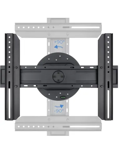 TooQ LP3770F-R Soporte de Pared Rotación 360° para Monitor/TV 37"-70" Máx. 50Kg Negro