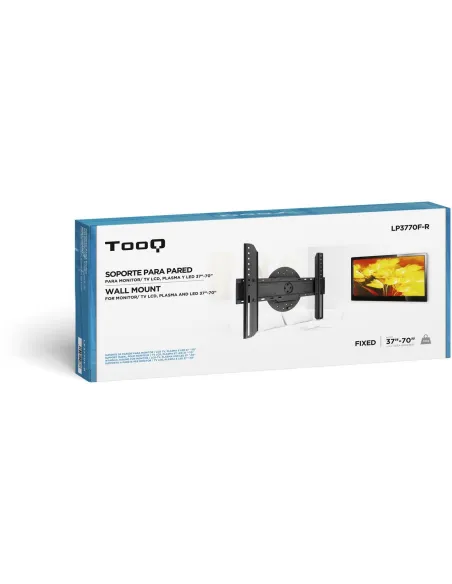 TooQ LP3770F-R Soporte de Pared Rotación 360° para Monitor/TV 37"-70" Máx. 50Kg Negro