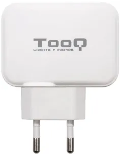 TooQ TQWC-2SC02WT Cargador de Pared Universal USB-A/USB-C 27W Blanco-970023