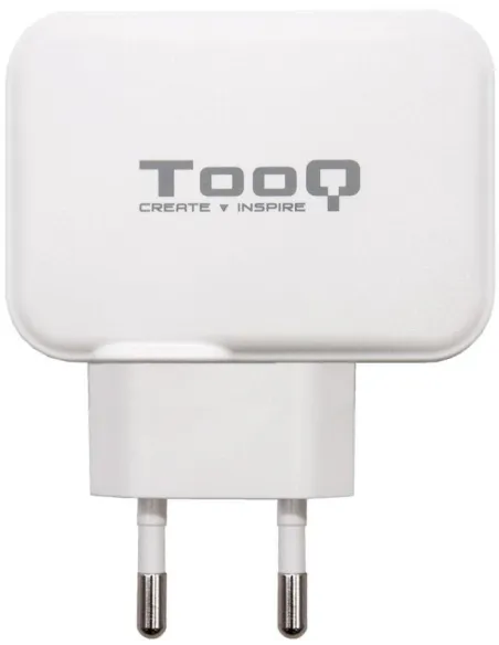 TooQ TQWC-2SC02WT Cargador de Pared Universal USB-A/USB-C 27W Blanco