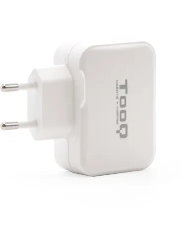 TooQ TQWC-2SC02WT Cargador de Pared Universal USB-A/USB-C 27W Blanco