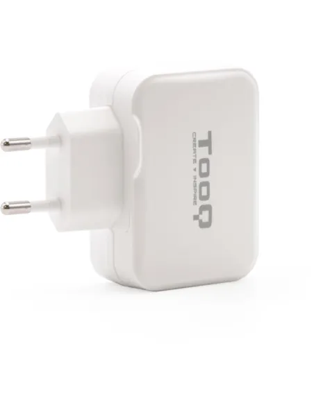 TooQ TQWC-2SC02WT Cargador de Pared Universal USB-A/USB-C 27W Blanco
