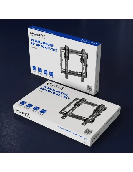 Ewent EW1506 Soporte de Pared Fijo para TV 23 - 42" Máx. 35Kg Negro