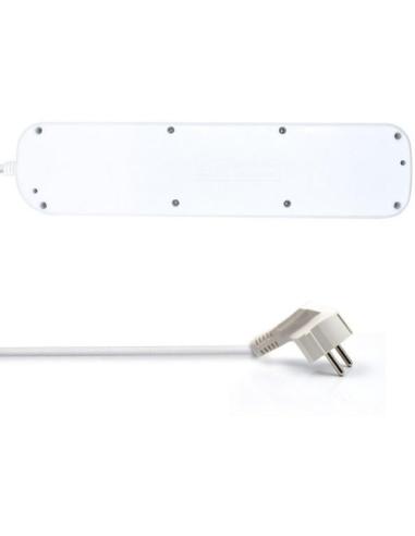 Ewent EW3932-3M Regleta de 6 Tomas 3500W con Interruptor 3M Blanca