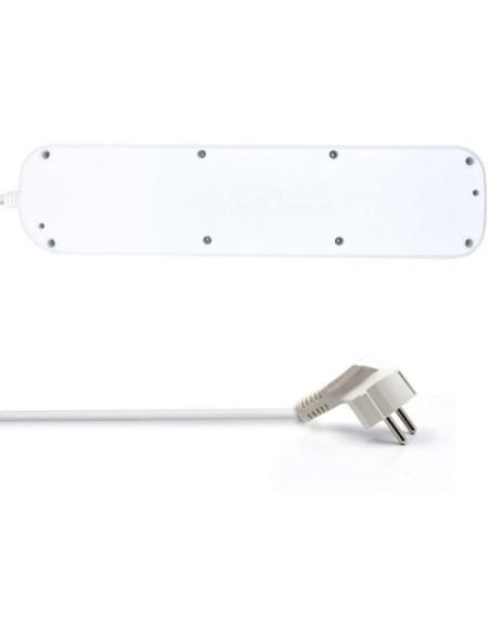 Ewent EW3932-3M Regleta de 6 Tomas 3500W con Interruptor 3M Blanca