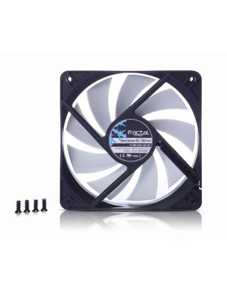 Fractal Design Silent Series R3 Ventilador 120mm Negro/Blanco