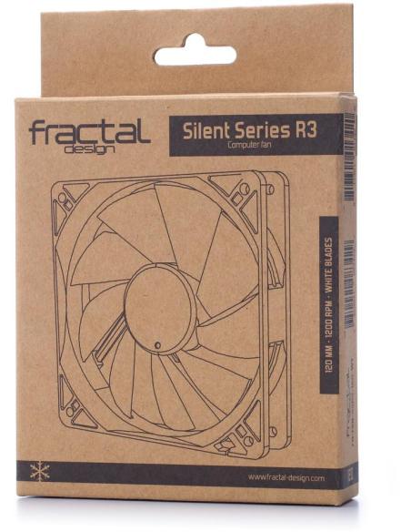 Fractal Design Silent Series R3 Ventilador 120mm Negro/Blanco