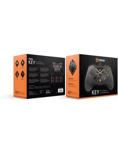 Gamepad Krom Key Pro Gaming Analógico, conexión USB Wired