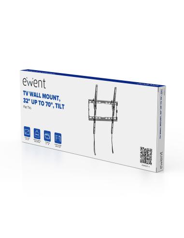 Ewent EW1507 Soporte de Pared Easy Tilt Inclinable para Monitor/TV 37 - 70" Máx. 35Kg