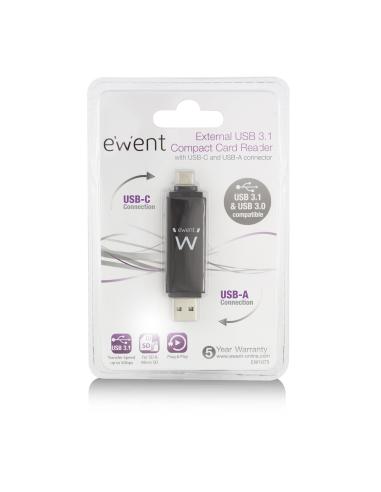 Ewent EW1075 Lector de Tarjetas USB 3.0 Tipo C