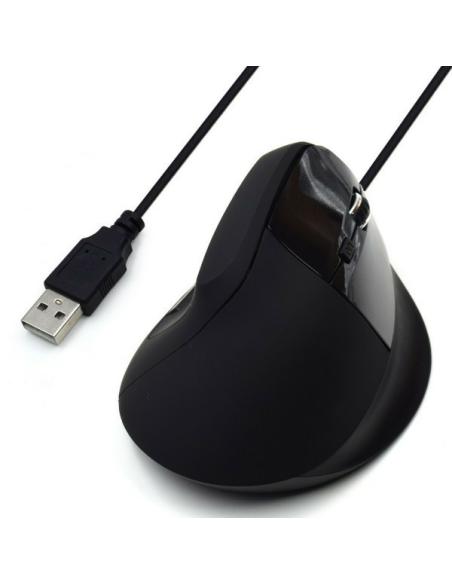 Ewent EW3157 Ratón Ergonómico Vertical con Cable 1800DPI