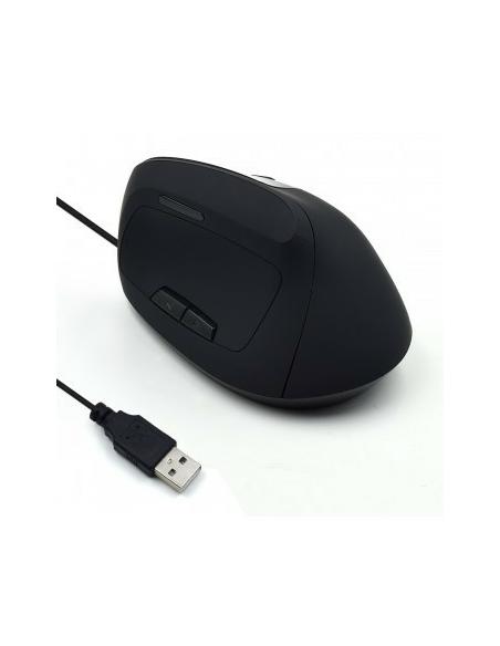 Ewent EW3157 Ratón Ergonómico Vertical con Cable 1800DPI