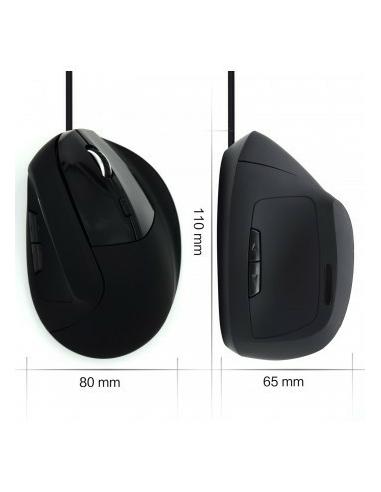 Ewent EW3157 Ratón Ergonómico Vertical con Cable 1800DPI