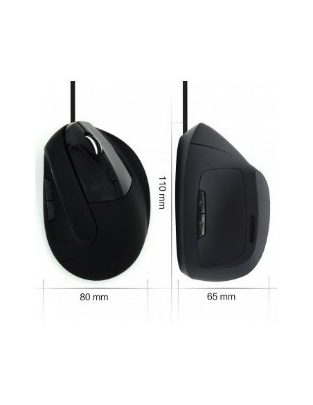 Ewent EW3157 Ratón Ergonómico Vertical con Cable 1800DPI