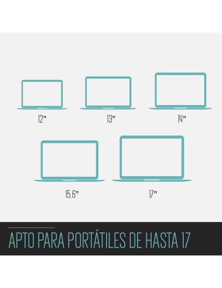 Ewent EW1259 Base Refrigeradora para Portátil hasta 17" Negro