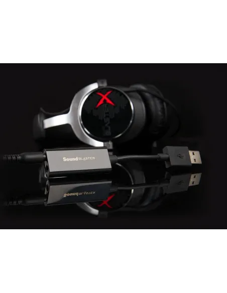 Creative Sound Blaster Play 3 Amplificador Conversor USB-A a Jack 3,5mm Negro