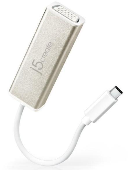 j5create JCA111 Adaptador USB-C a VGA Aluminio