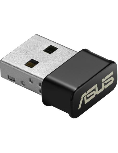 Asus USB-AC53 Nano Adaptador Inalámbrico USB AC1200 Wifi 5 Doble Banda Negro